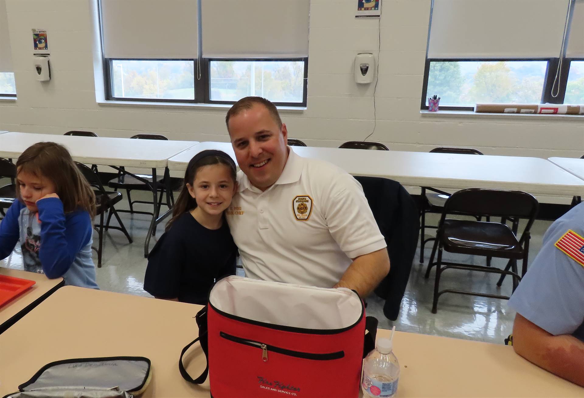 Police officer and daughter