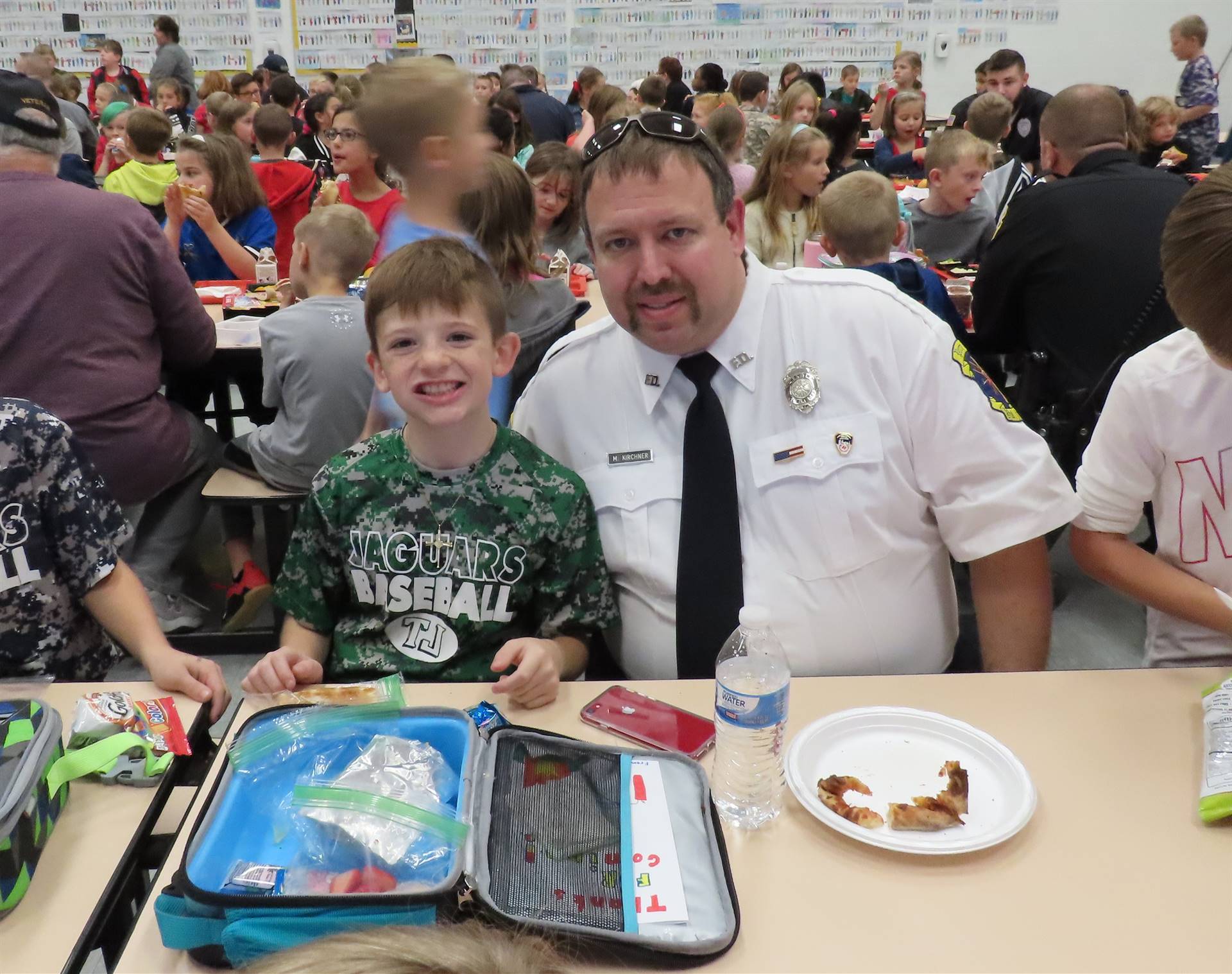 Police officer and son