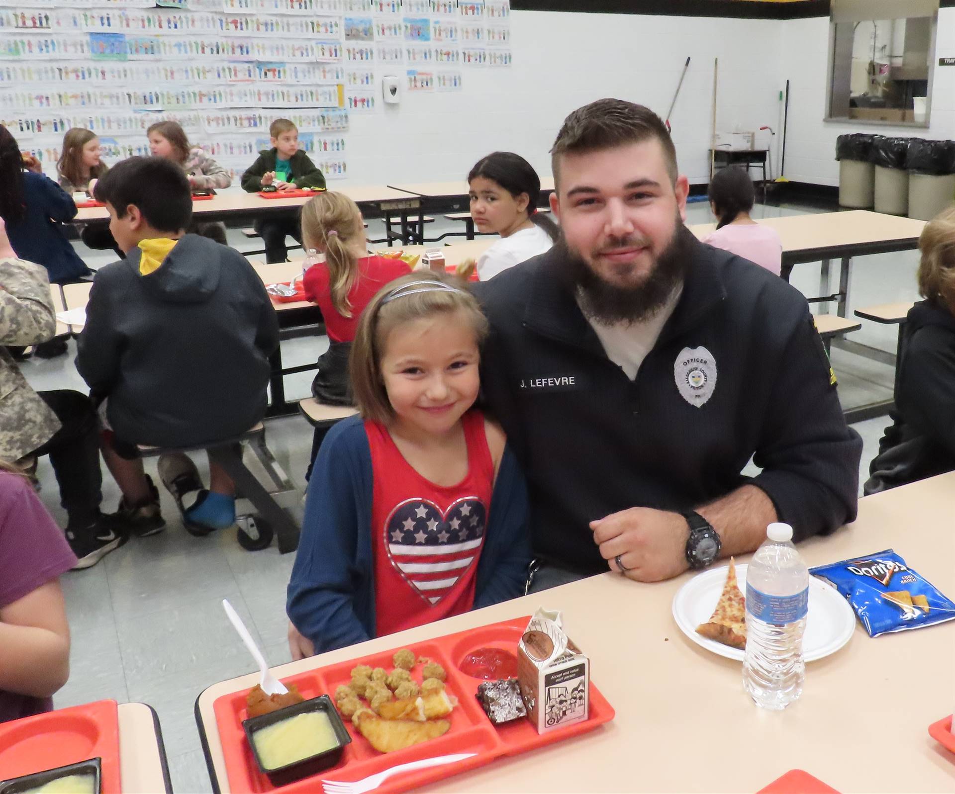 Police officer and daughter