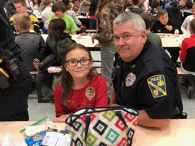 Police officer and daughter