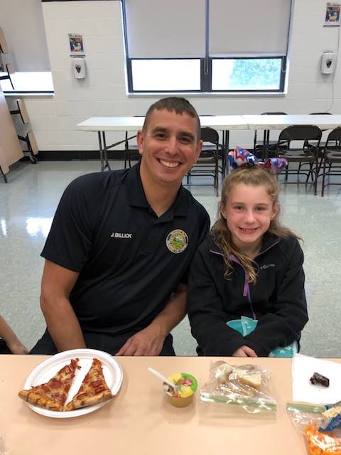 Police officer and daughter