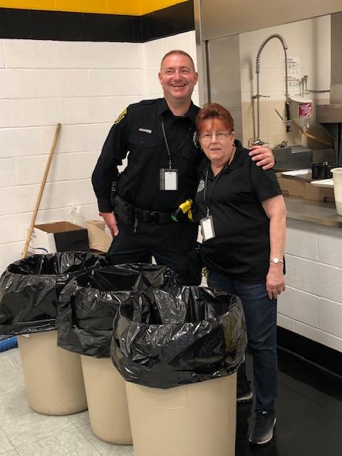 Officer Foulds with custodian