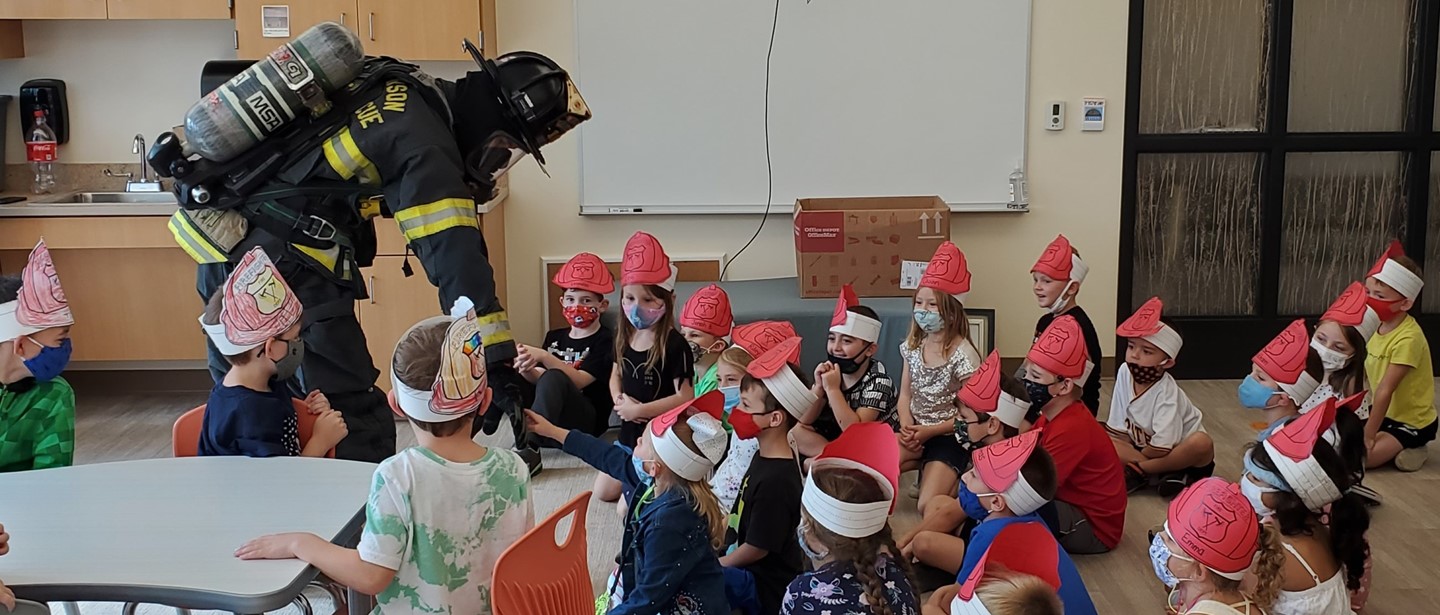 Learning about fire safety