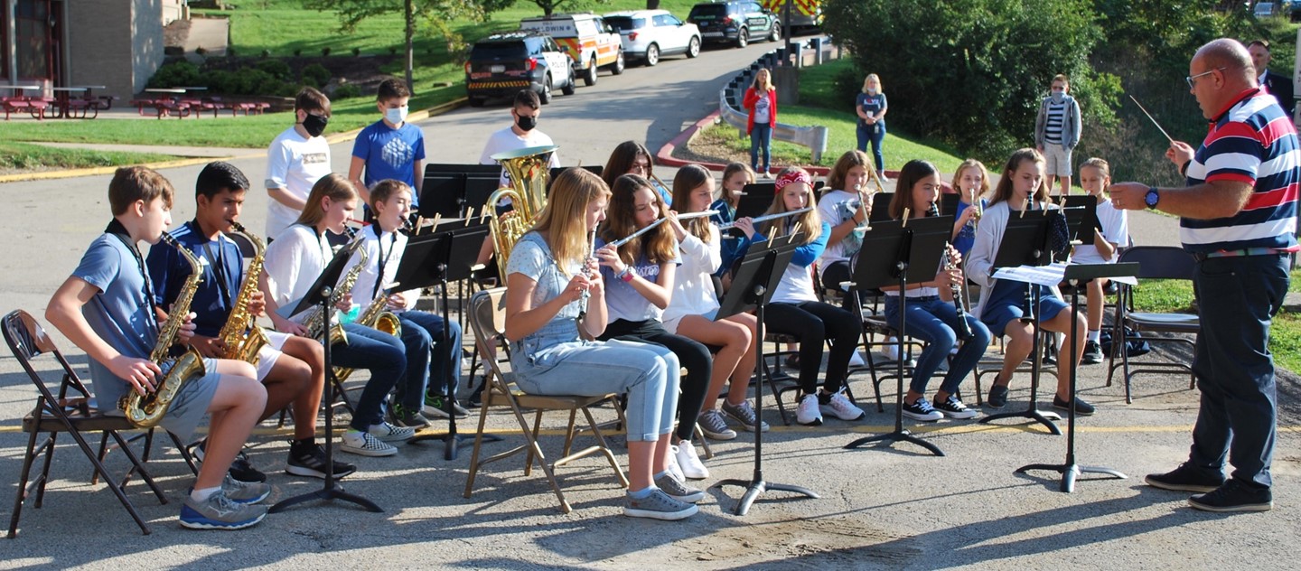 Band ensemble at first-responders / 9-11 program