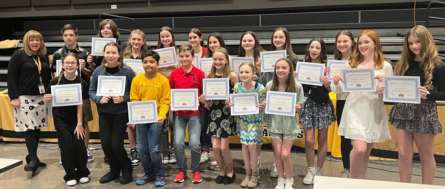 PHMS students recognized at Board meeting