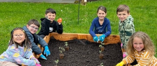 Planting in the Sensory Garden