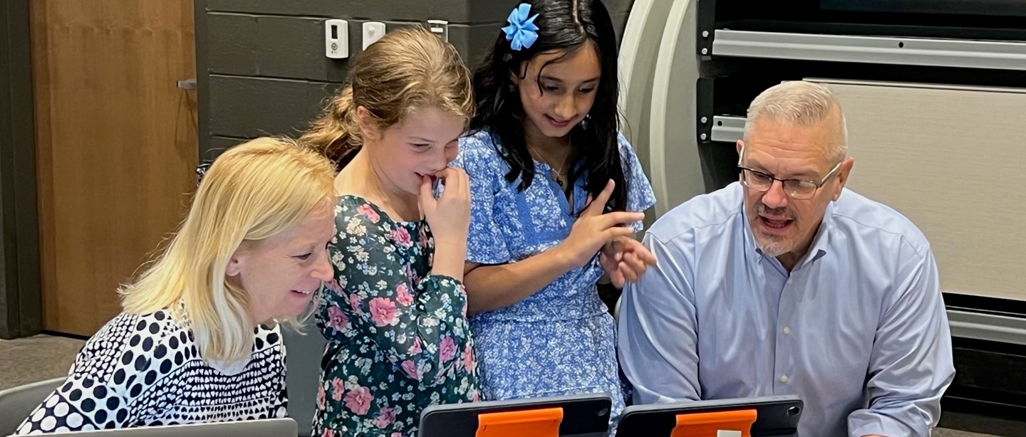 JHIS students at Board meeting